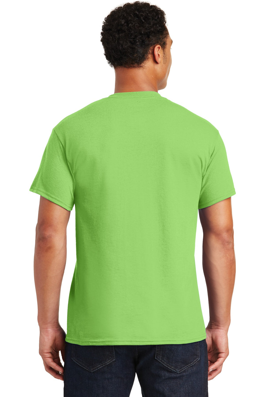 Lime Gildan DryBlend 50 Cotton/50 Poly T-Shirt. 8000