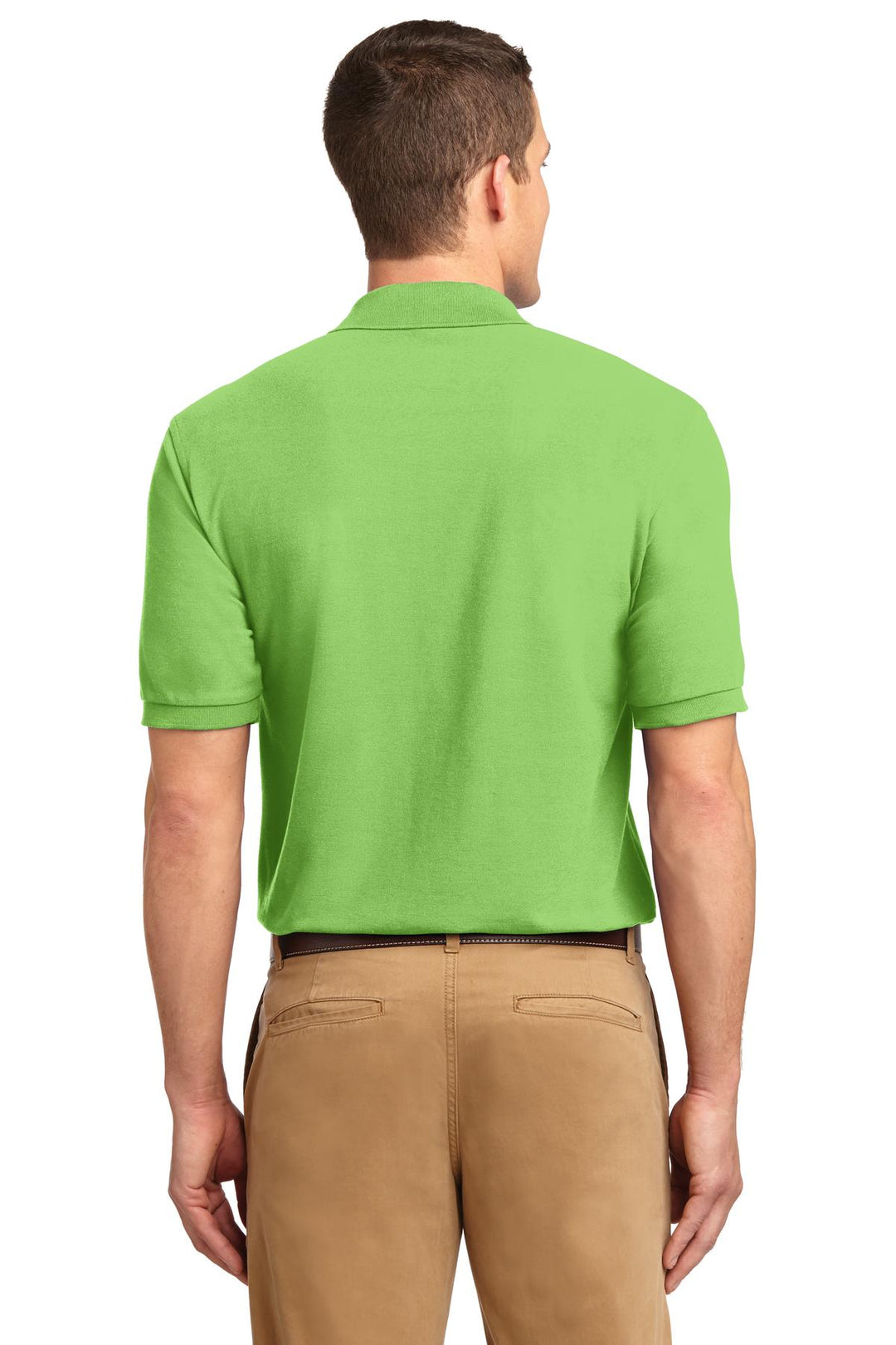 Lime Port Authority Silk Touch Polo K500