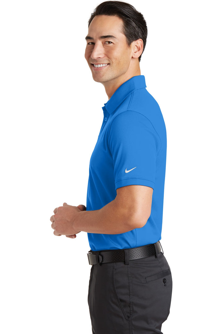 Lt Photo Blue Nike Dri-FIT Solid Icon Pique Modern Fit Polo. 746099