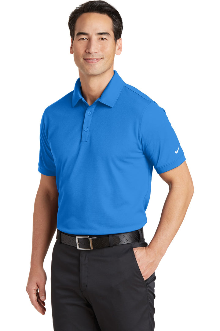 Lt Photo Blue Nike Dri-FIT Solid Icon Pique Modern Fit Polo. 746099