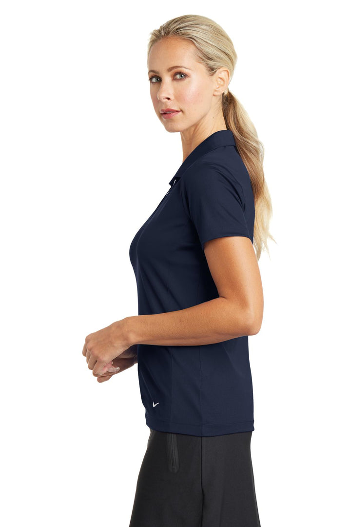 Marine Nike Women's Dri-FIT Vertical Mesh Polo. 637165