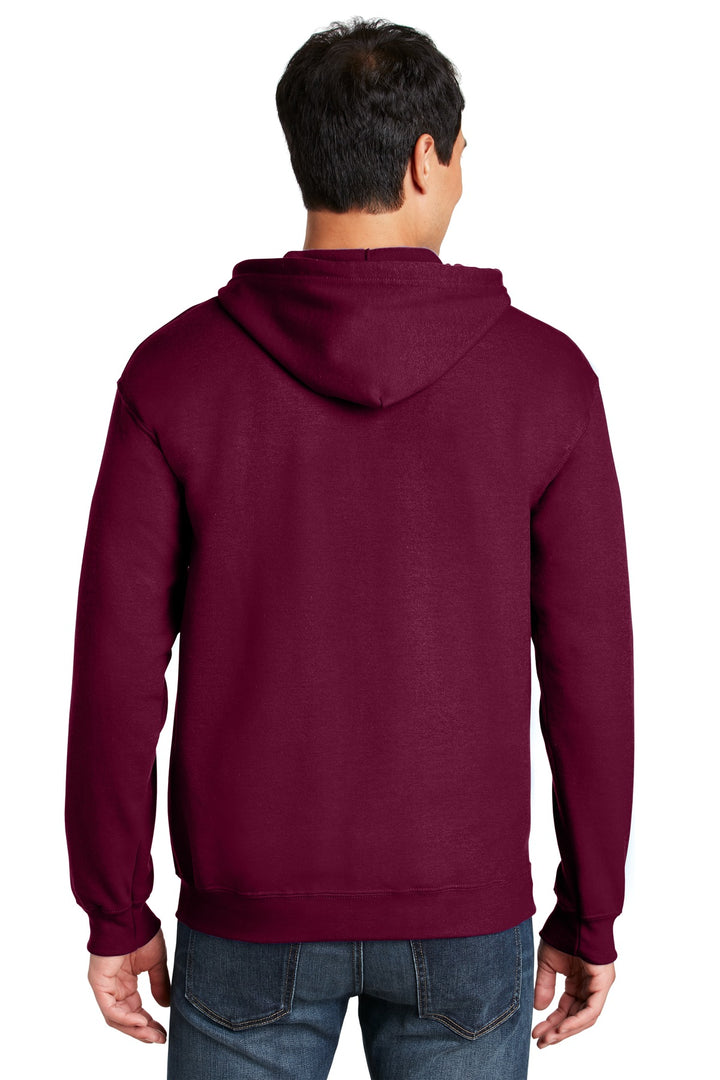 Maroon Gildan - Heavy Blend Full-Zip Hooded Sweatshirt. 18600