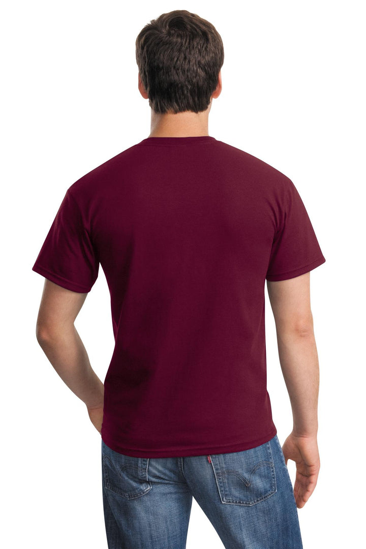 Maroon Gildan - Ultra Cotton 100% US Cotton T-Shirt with Pocket. 2300