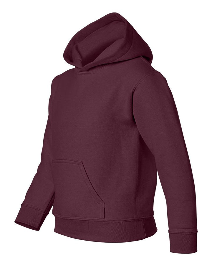 Maroon Heavy Blend™ Youth Hooded Sweatshirt - 18500B