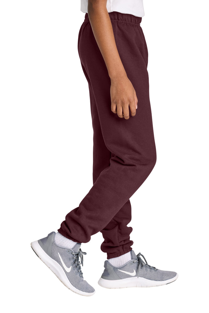 Maroon Jerzees Youth NuBlend Sweatpant 973B