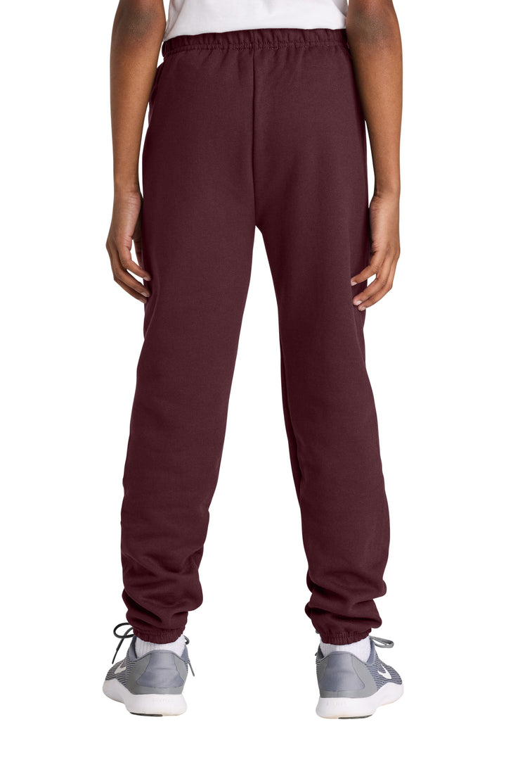 Maroon Jerzees Youth NuBlend Sweatpant 973B
