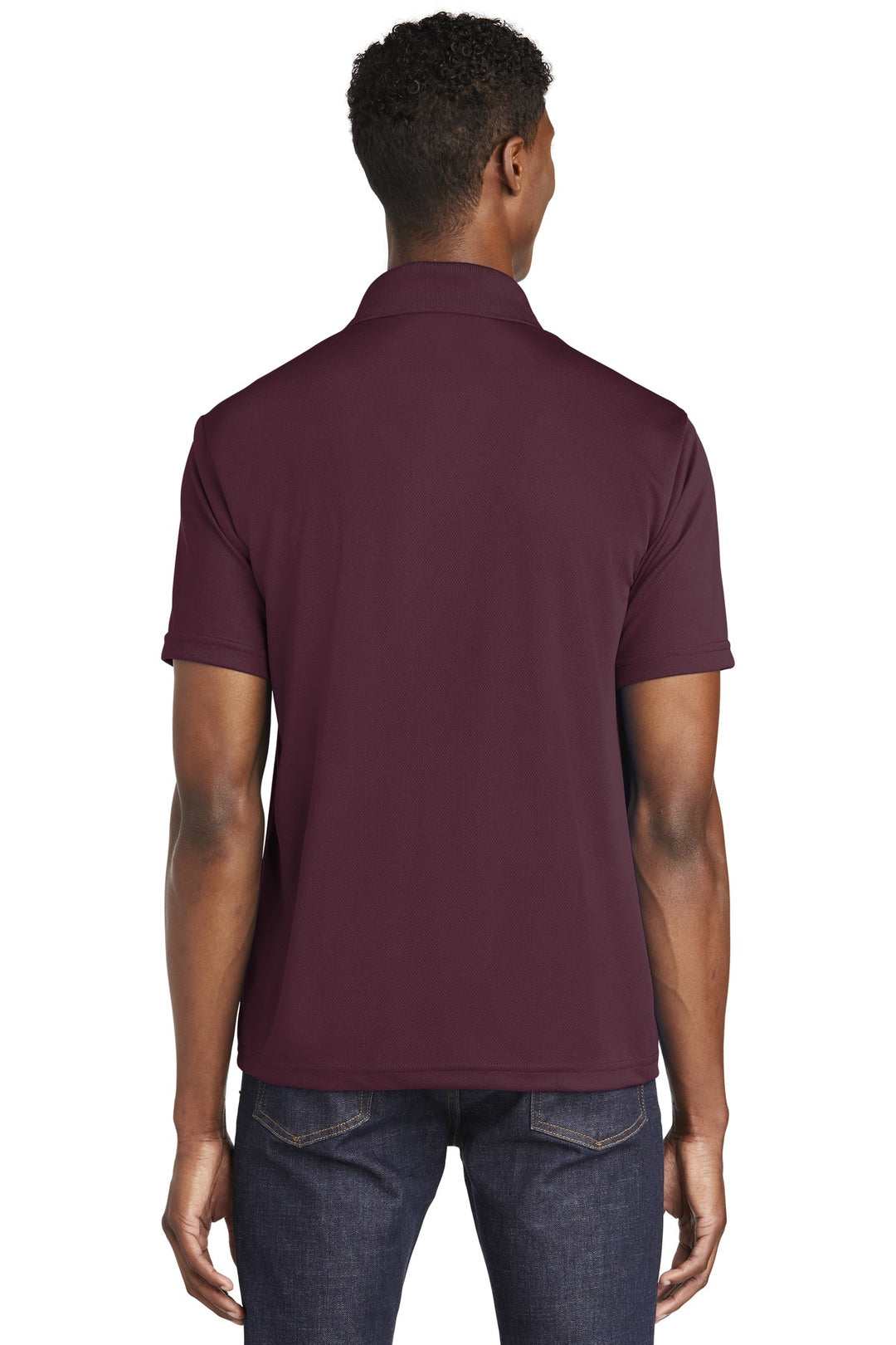 Maroon Sport-Tek PosiCharge RacerMesh Polo. ST640