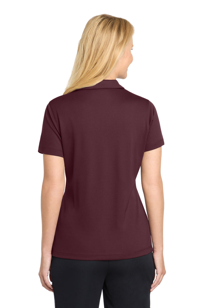 Maroon Sport-Tek Women's PosiCharge Micro-Mesh Polo. LST680