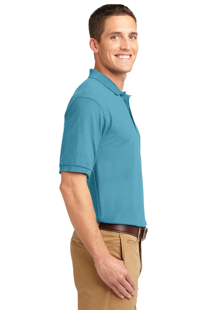 Maui Blue Port Authority Silk Touch Polo K500