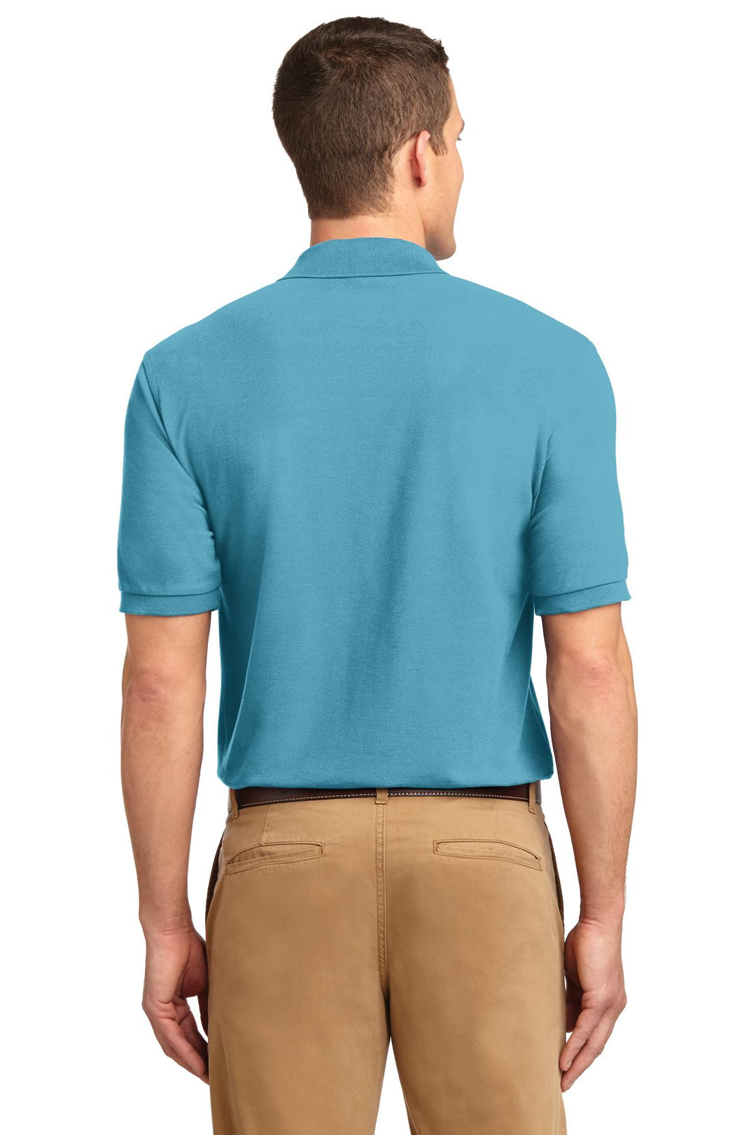 Maui Blue Port Authority Silk Touch Polo K500