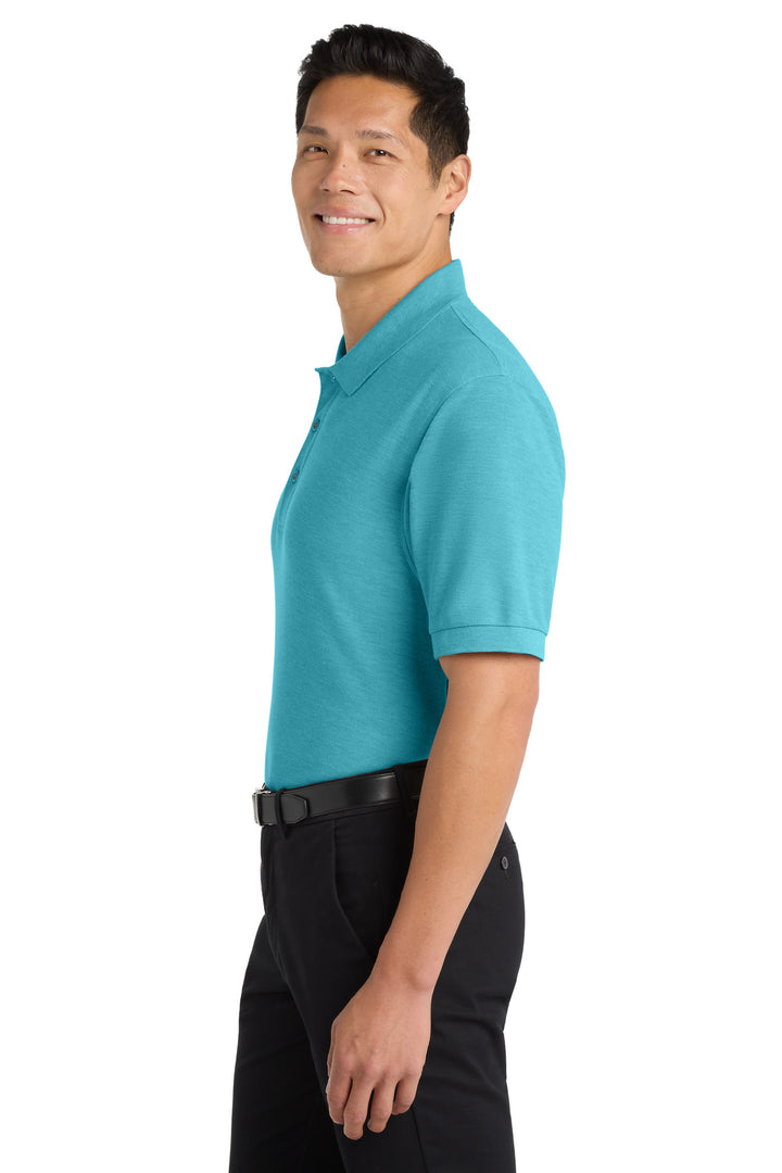 Maui Blue Port Authority Silk Touch Polo K500