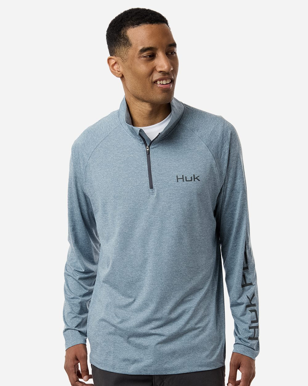 Men's Airweight Heather Quarter-Zip Pullover - H1200715  grouped