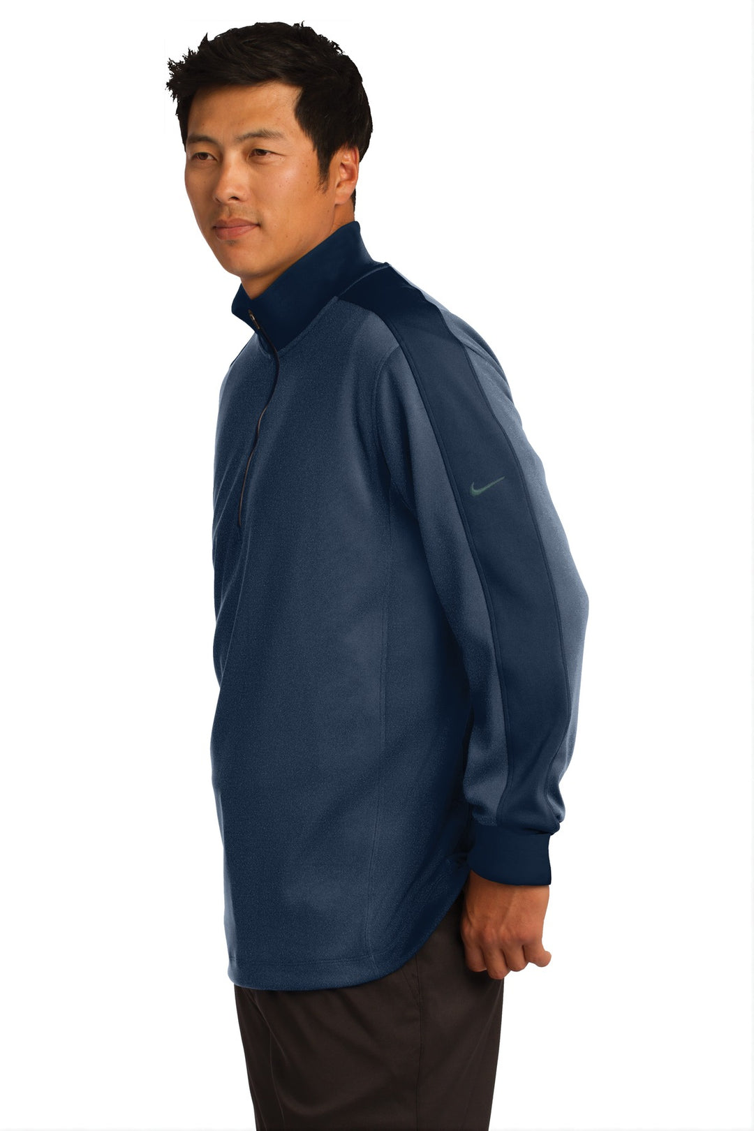 Mid Ny Hthr/Ny Nike Dri-FIT 1/2-Zip Cover-Up. 578673