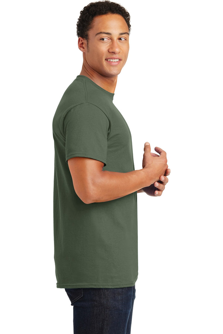 Military Green Gildan - Ultra Cotton 100% US Cotton T-Shirt. 2000
