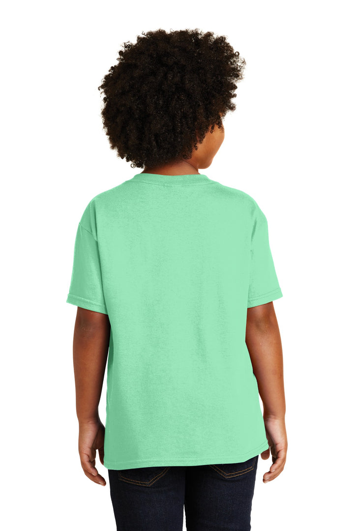 Mint Green Gildan - Youth Heavy Cotton 100% Cotton T-Shirt. 5000B