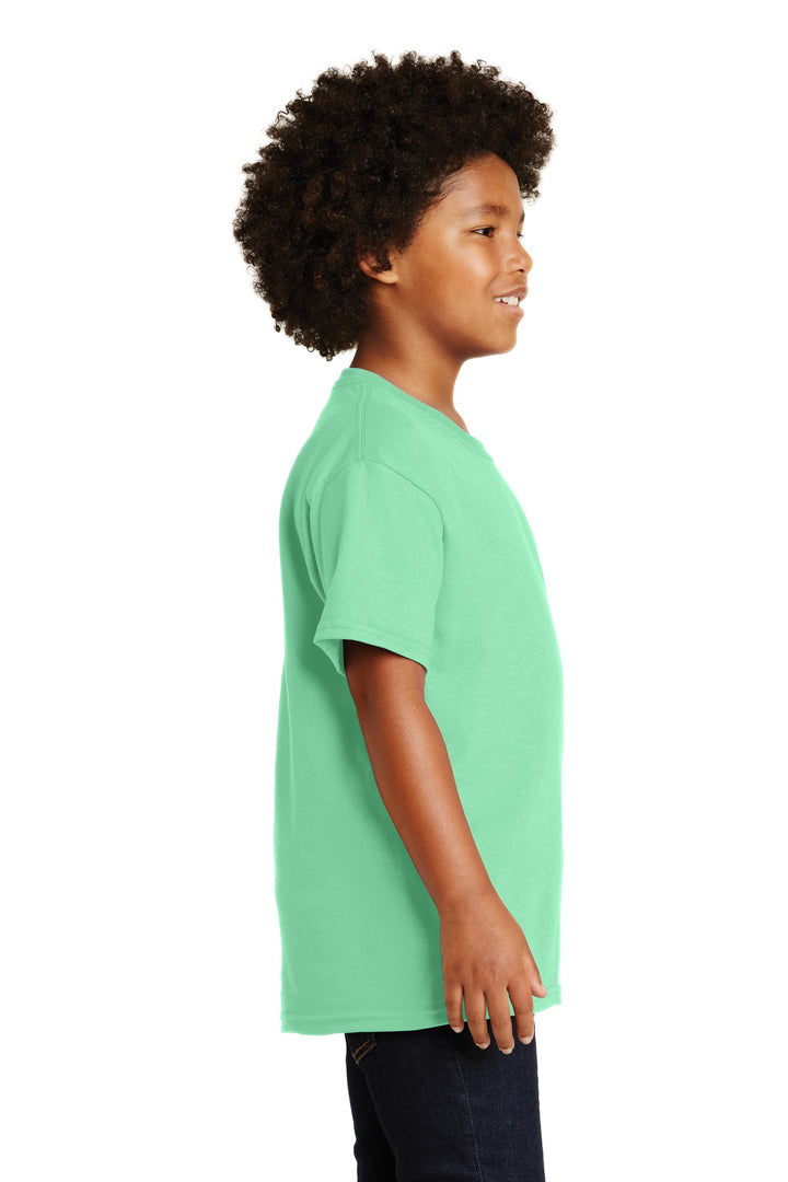 Mint Green Gildan - Youth Ultra Cotton 100% US Cotton T-Shirt. 2000B