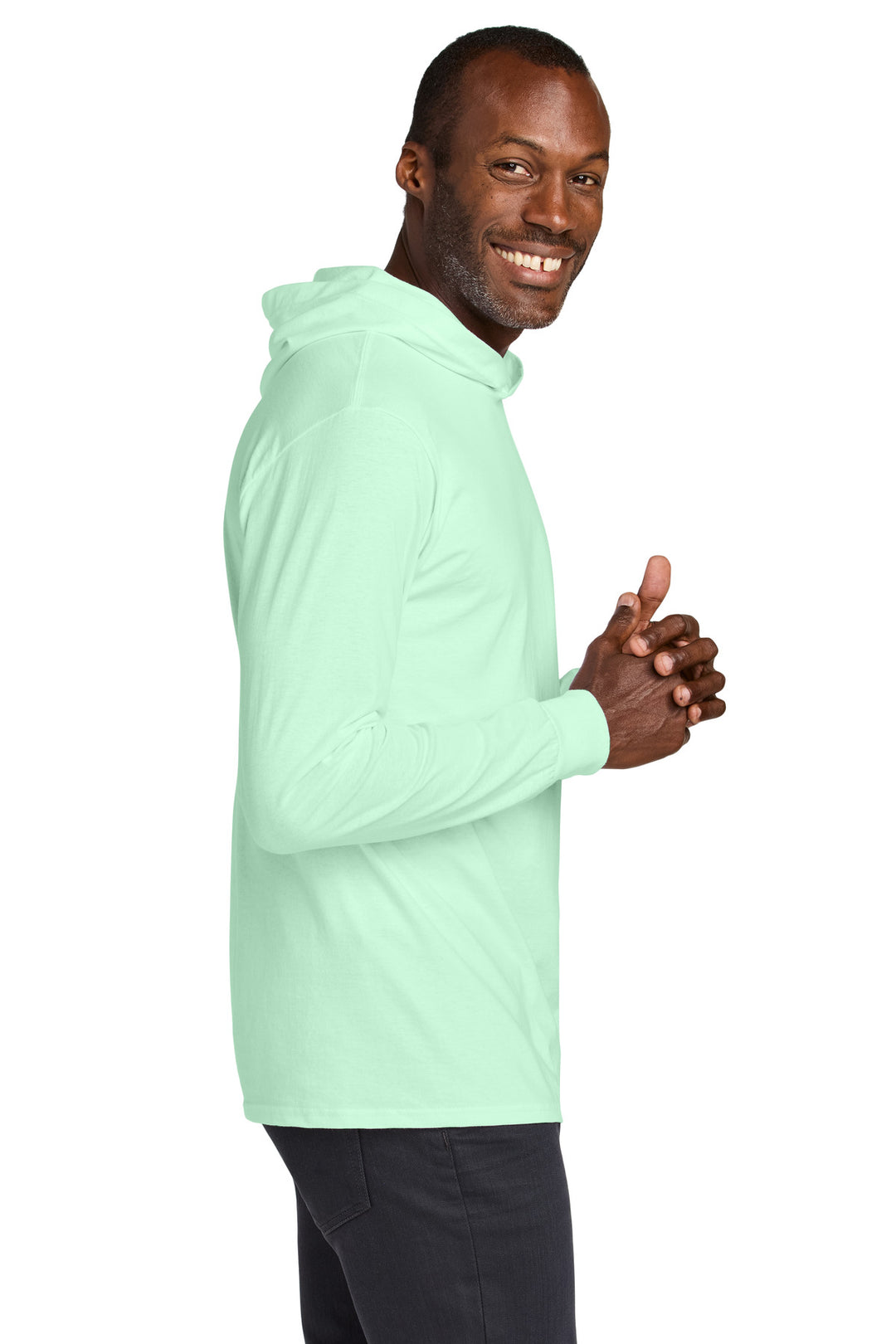 MintToBe Jerzees Classics Unisex Cotton Long Sleeve Hooded T-Shirt 363LH