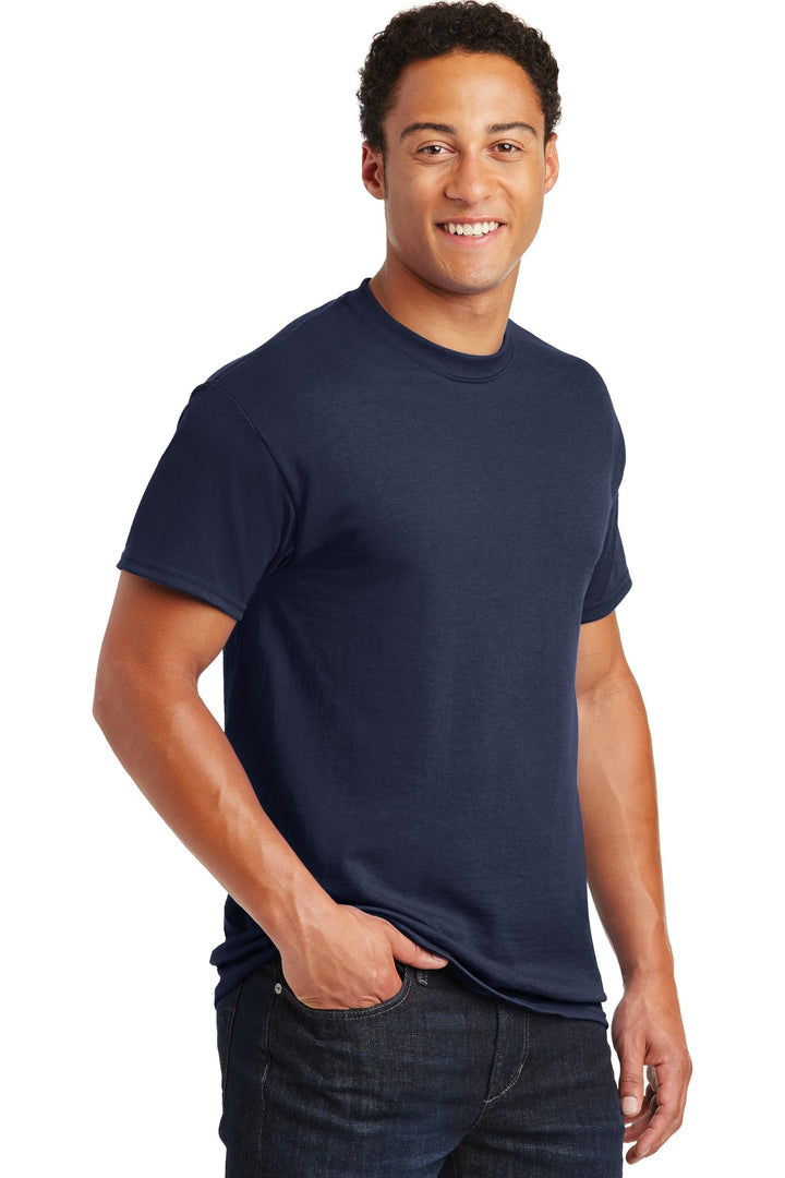 Navy Gildan DryBlend 50 Cotton/50 Poly T-Shirt. 8000