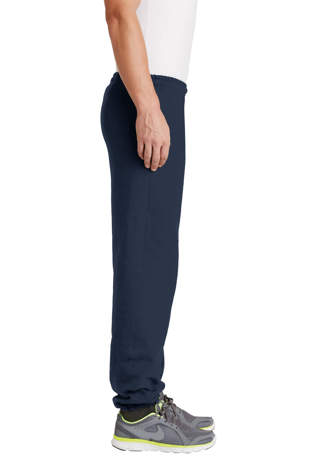 Navy Gildan Heavy Blend Sweatpant. 18200