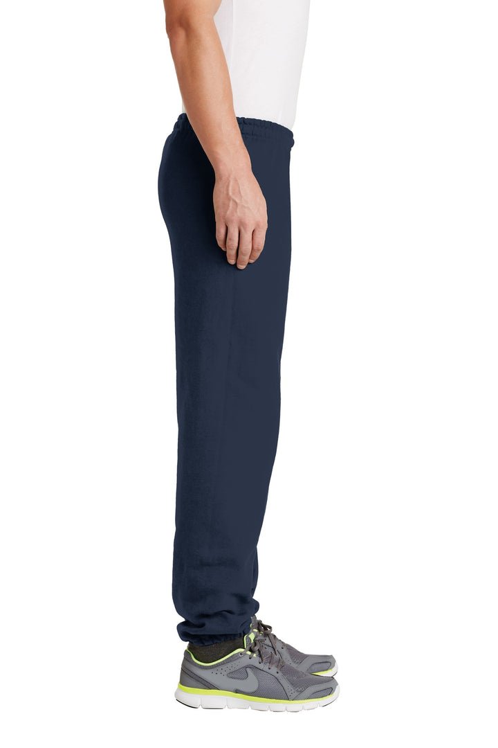 Navy Gildan Heavy Blend Sweatpant. 18200