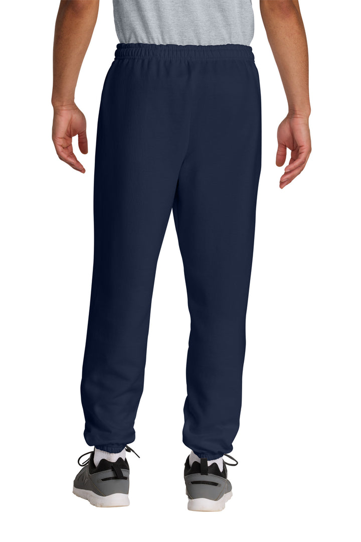 Navy Gildan Heavy Blend Sweatpant. 18200