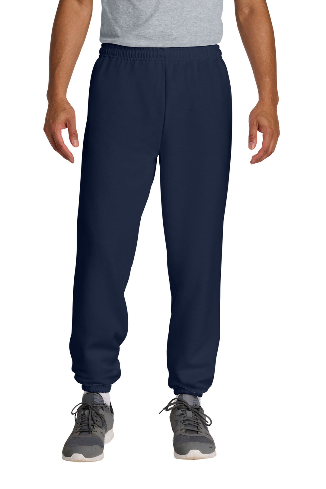 Navy Gildan Heavy Blend Sweatpant. 18200