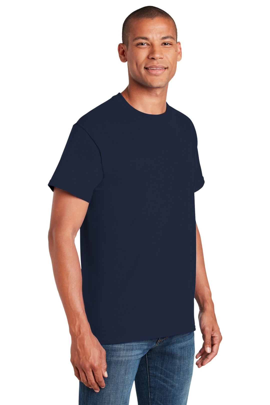 Navy Gildan - Heavy Cotton 100% Cotton T-Shirt. 5000