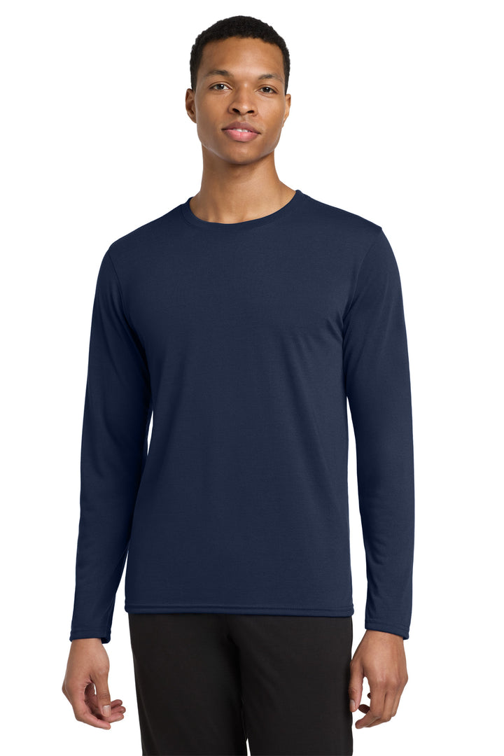 Navy Gildan Performance Long Sleeve T-Shirt. 42400