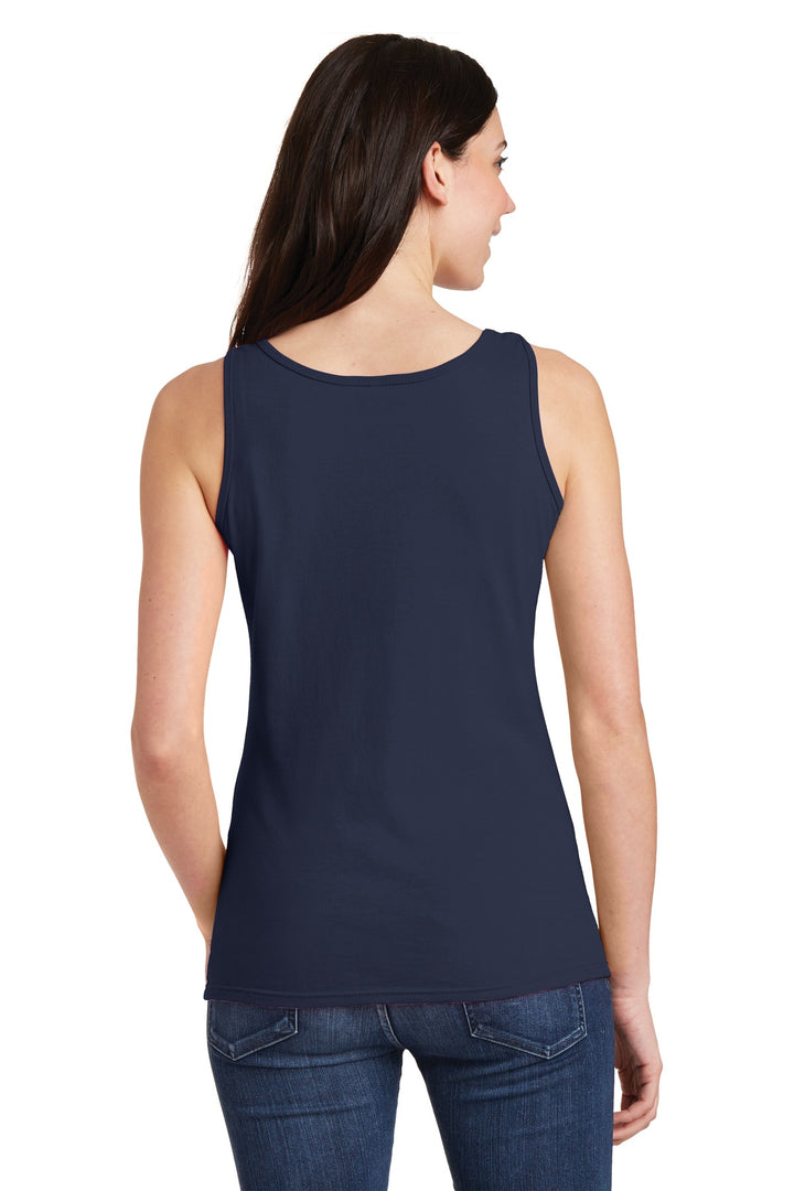 Navy Gildan Softstyle Junior Fit Tank Top. 64200L