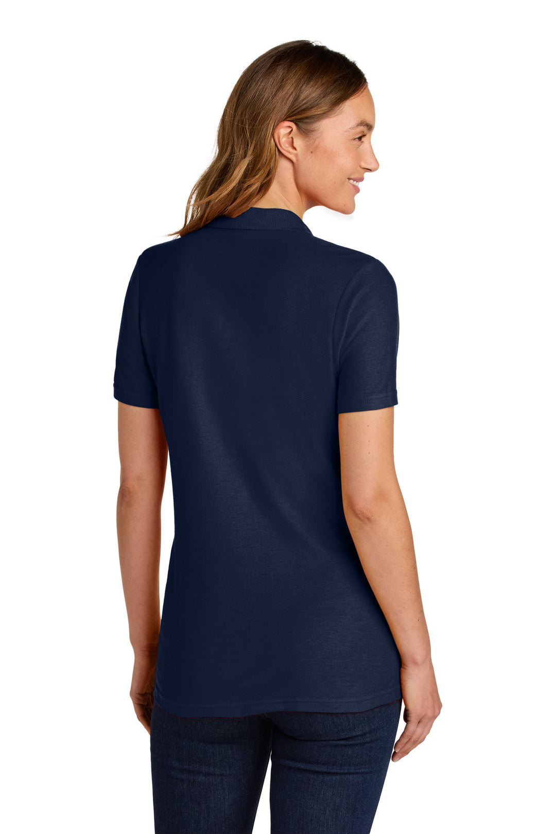 Navy Gildan Softstyle Women's Pique Polo 64800L