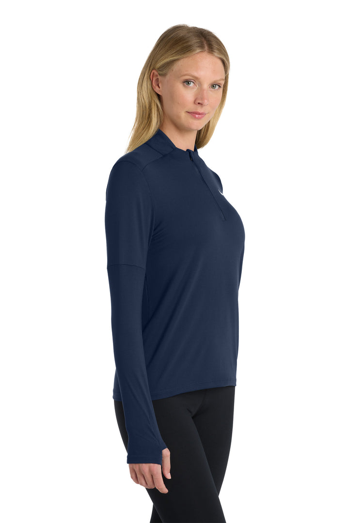 Navy Nike Women's Dri-FIT Element 1/2-Zip Top NKDH4951
