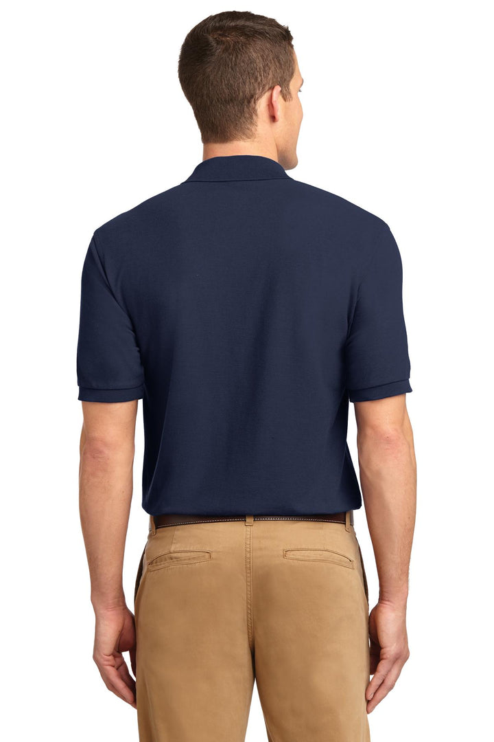 Navy Port Authority Silk Touch Polo K500