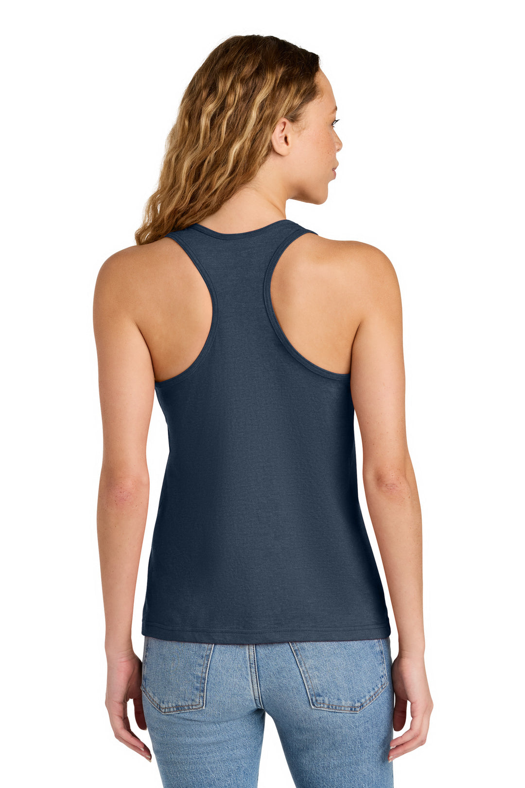 NavyMist Gildan Softstyle Women's CVC Racerback Tank 64220LCVC