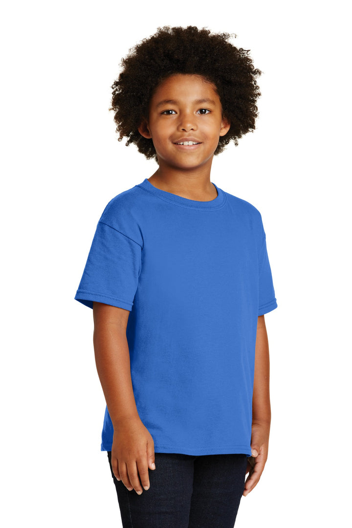Neon Blue Gildan - Youth Heavy Cotton 100% Cotton T-Shirt. 5000B