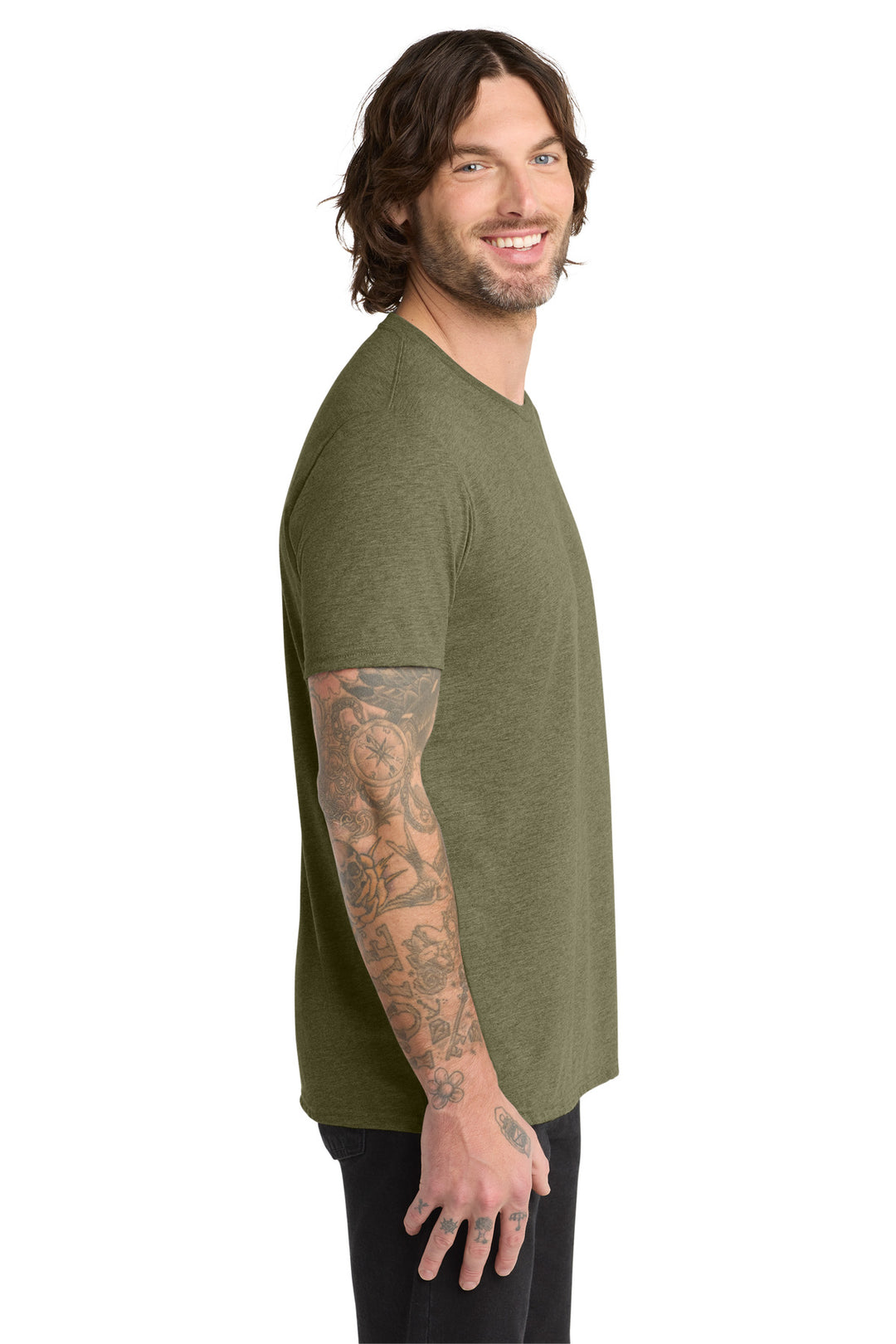 Olive You Grn Allmade Unisex Tri-Blend Tee AL2004