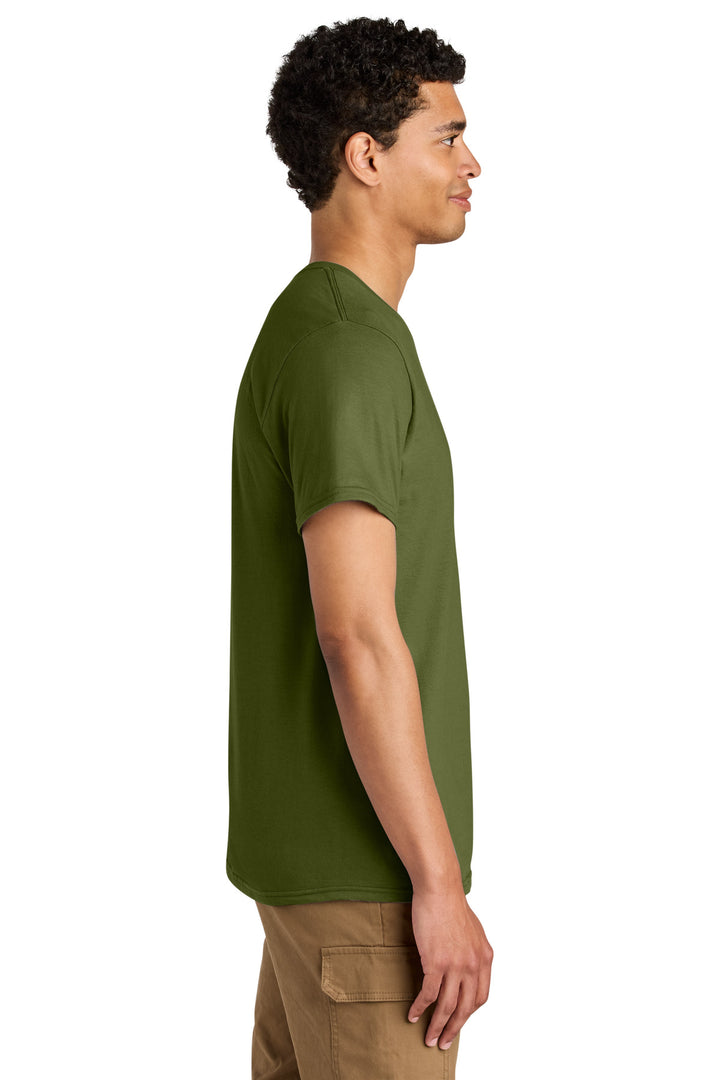 OliveOil Jerzees Unisex Premium Combed Ring Spun Cotton Tee 570M