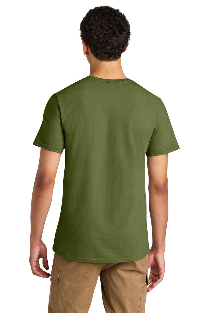 OliveOil Jerzees Unisex Premium Combed Ring Spun Cotton Tee 570M