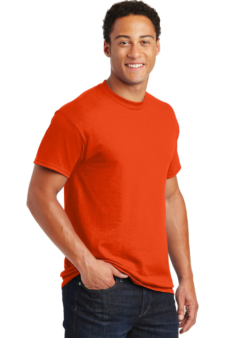 Orange Gildan DryBlend 50 Cotton/50 Poly T-Shirt. 8000