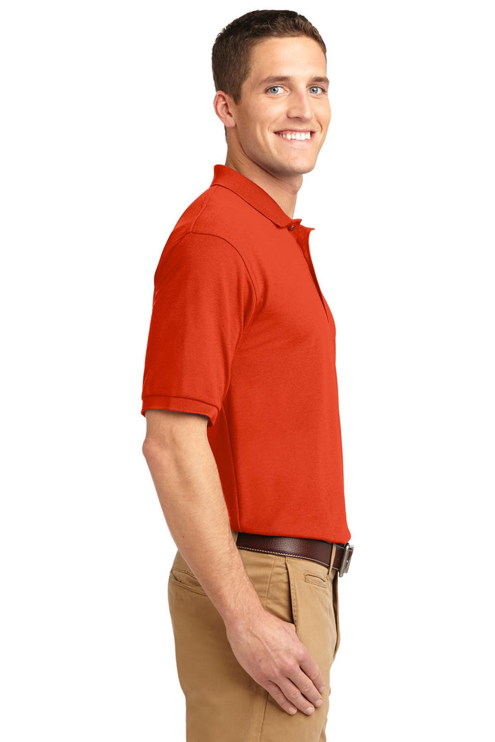 Orange Port Authority Silk Touch Polo K500