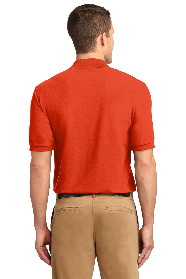 Orange Port Authority Silk Touch Polo K500