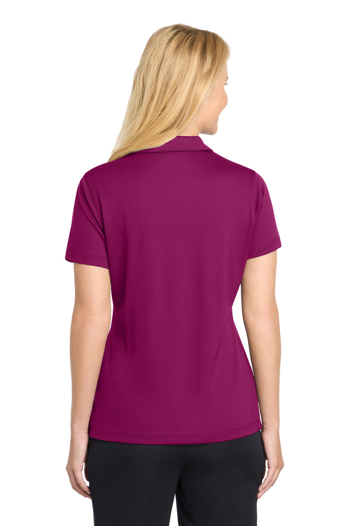 Pink Rush Sport-Tek Women's PosiCharge Micro-Mesh Polo. LST680