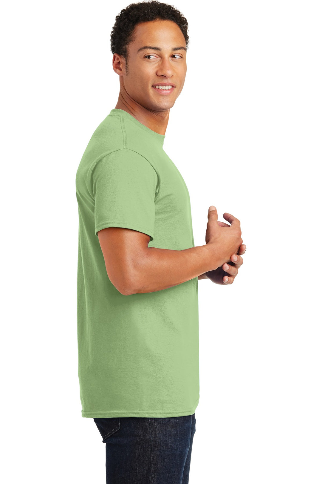Pistachio Gildan - Ultra Cotton 100% US Cotton T-Shirt. 2000