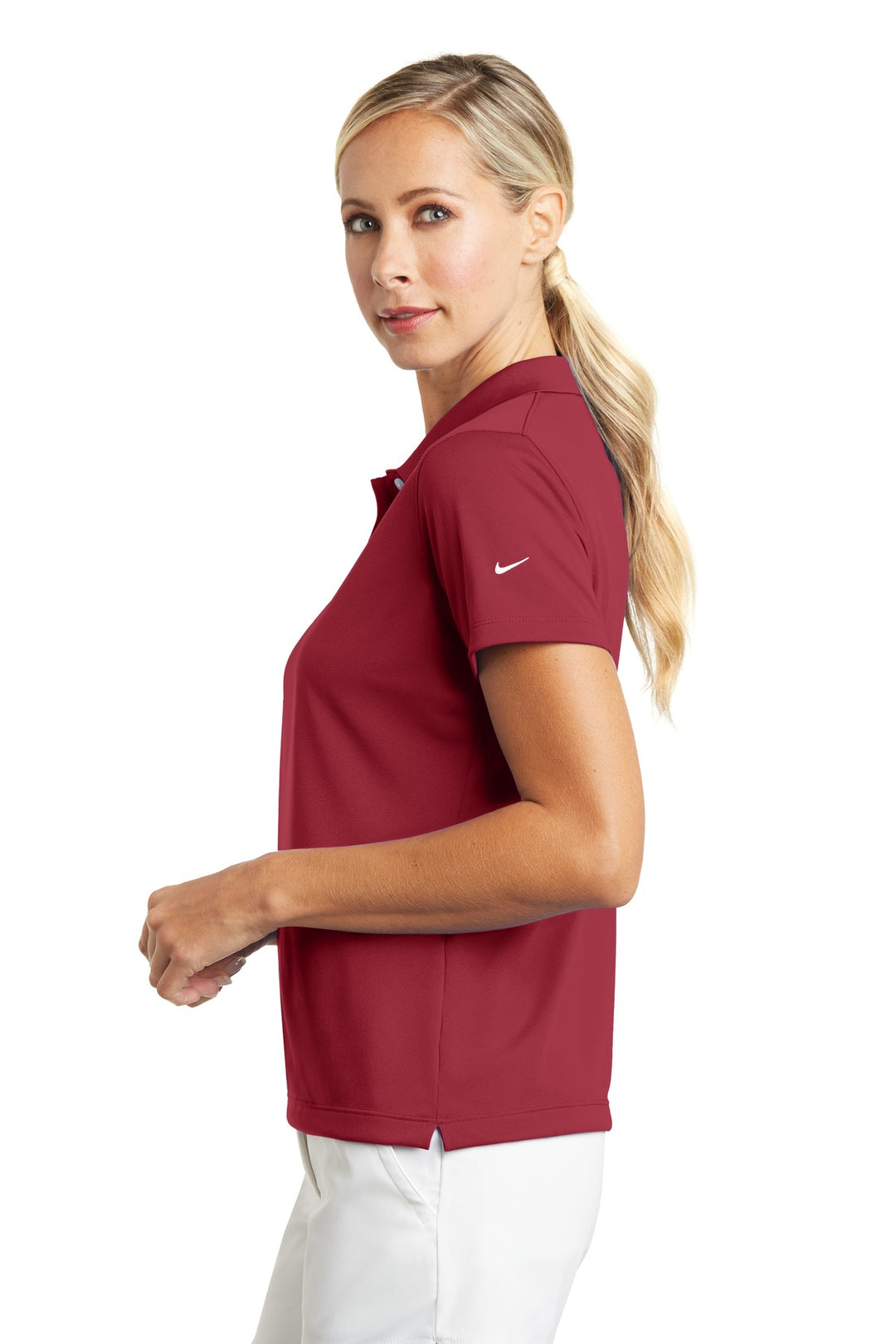 Pro Red Nike Women's Tech Basic Dri-FIT Polo. 203697