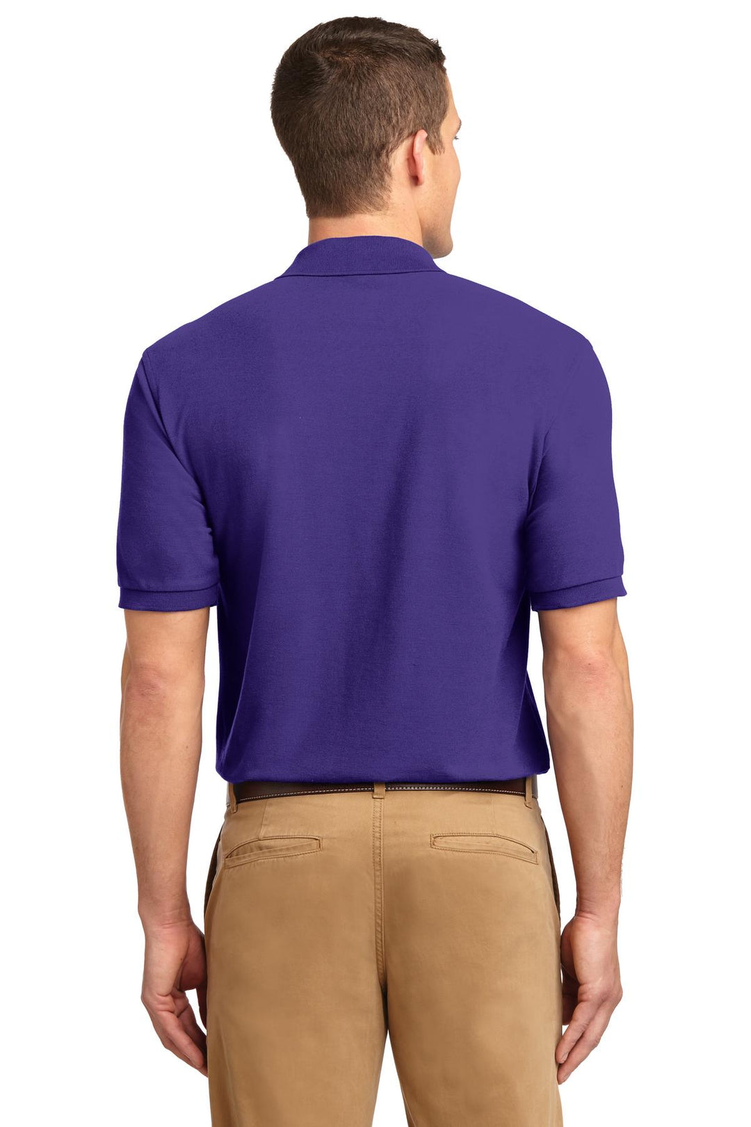 Purple Port Authority Silk Touch Polo K500