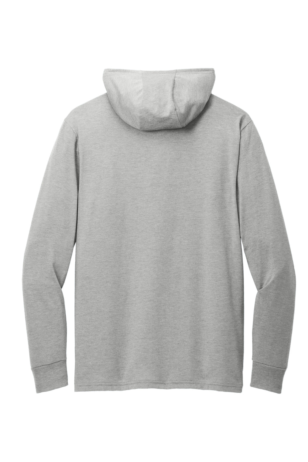 Rear View of AlumGrey Allmade Unisex Tri-Blend Hoodie Tee AL6003