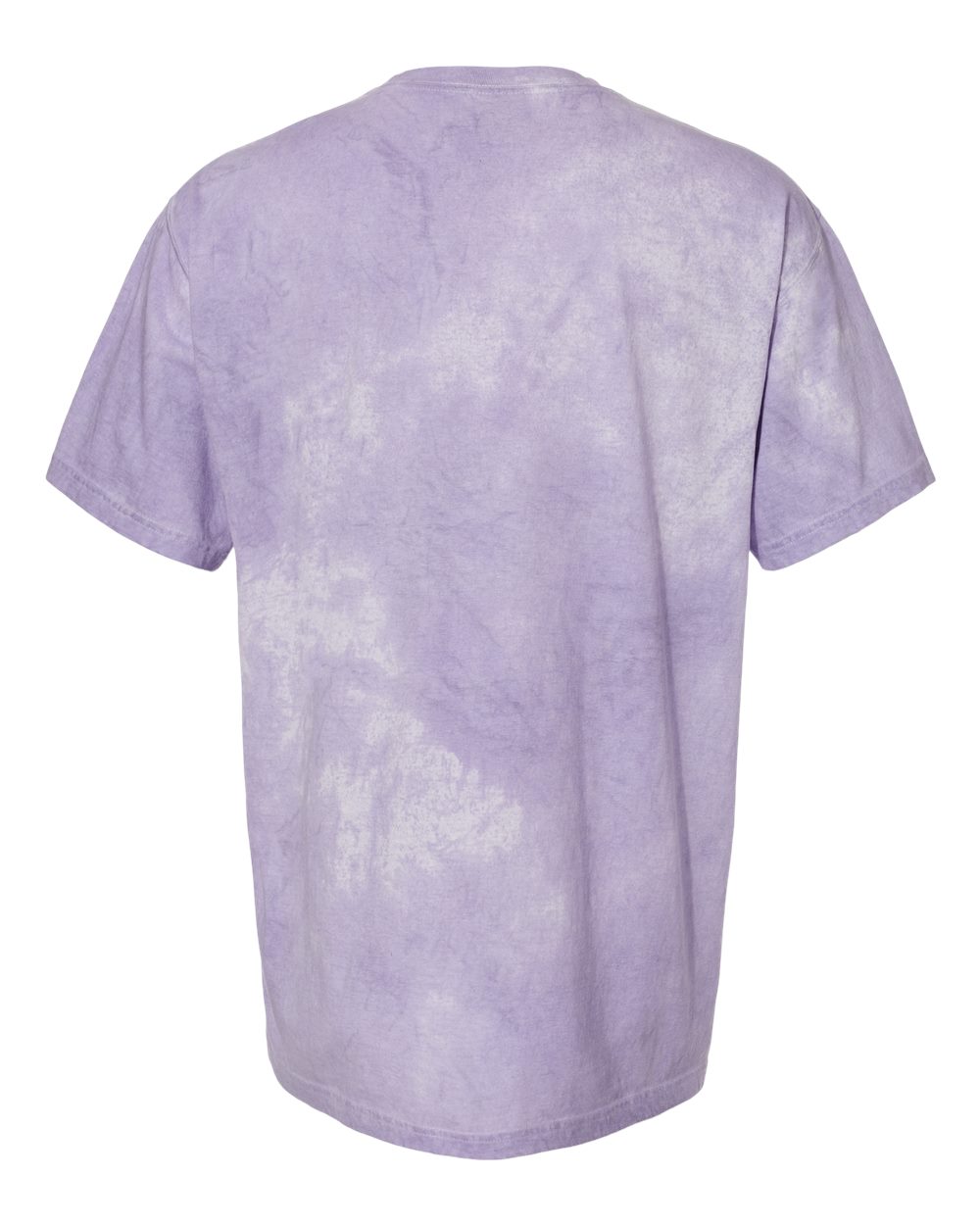 Rear View of Amethyst Colorblast™ Heavyweight T-Shirt - 1745