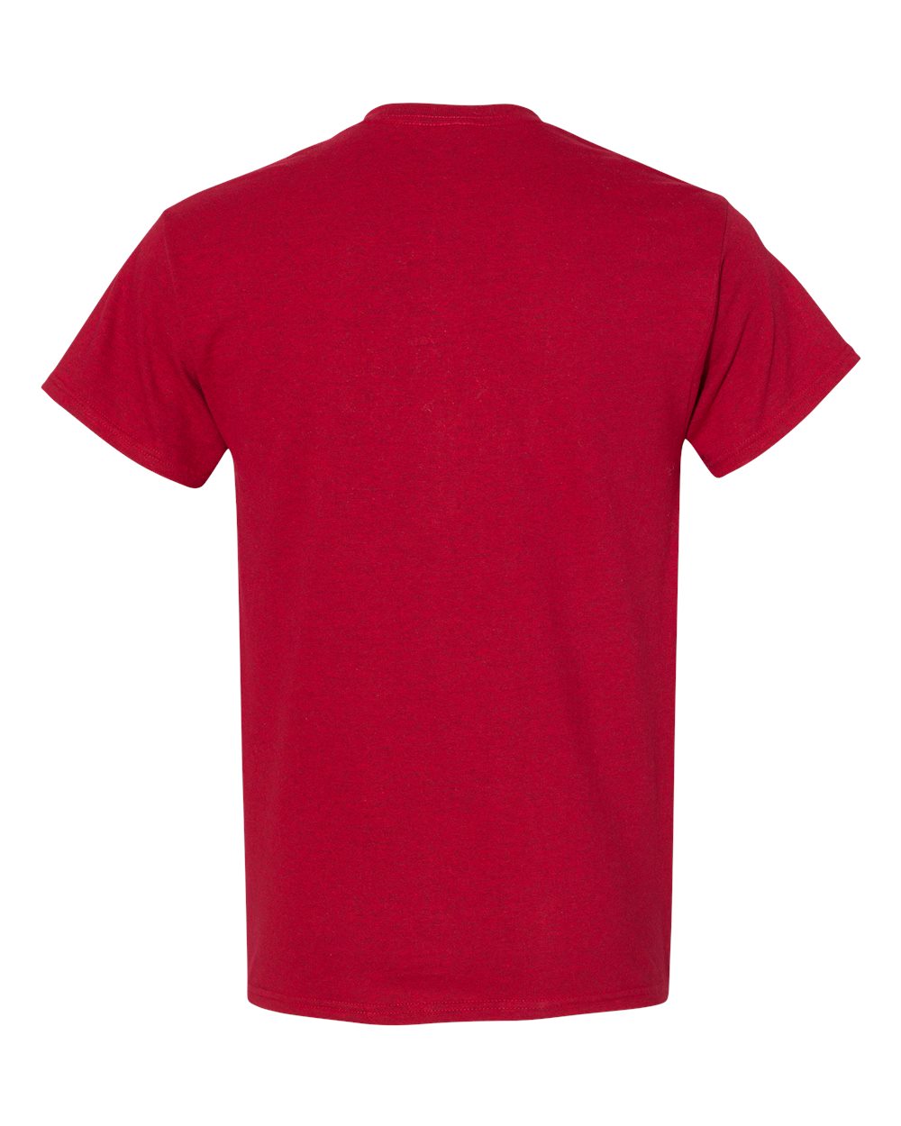 Rear View of Antique Cherry Red Heavy Cotton™ T-Shirt - 5000