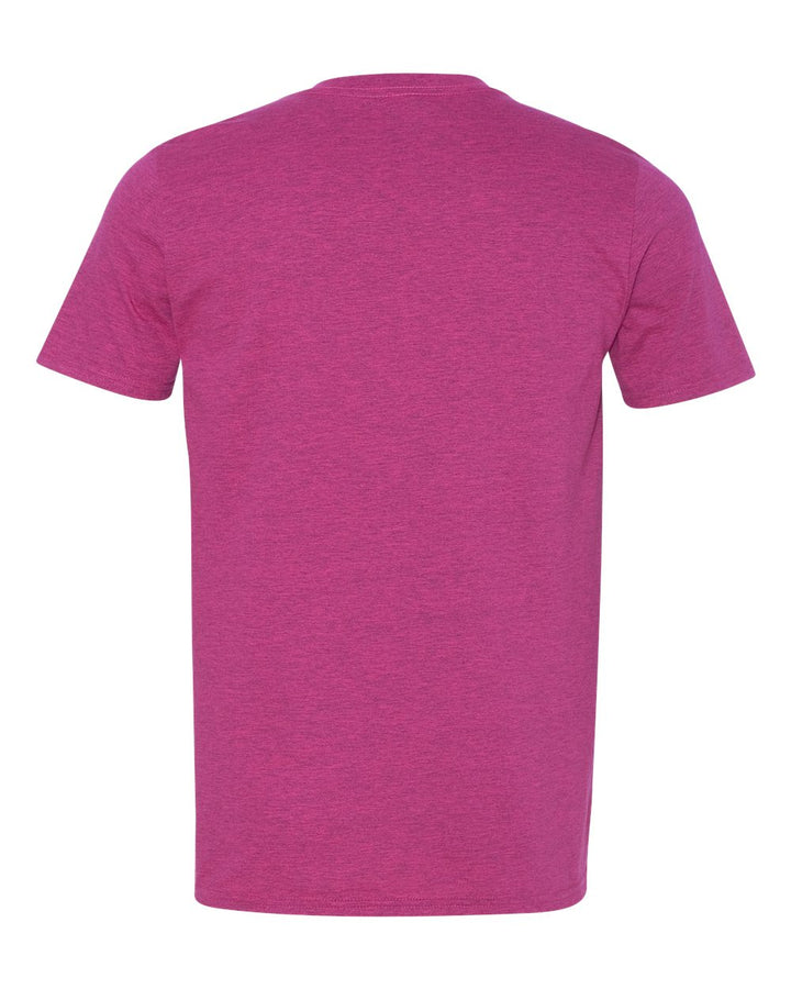 Rear View of Antique Heliconia Softstyle® T-Shirt - 64000