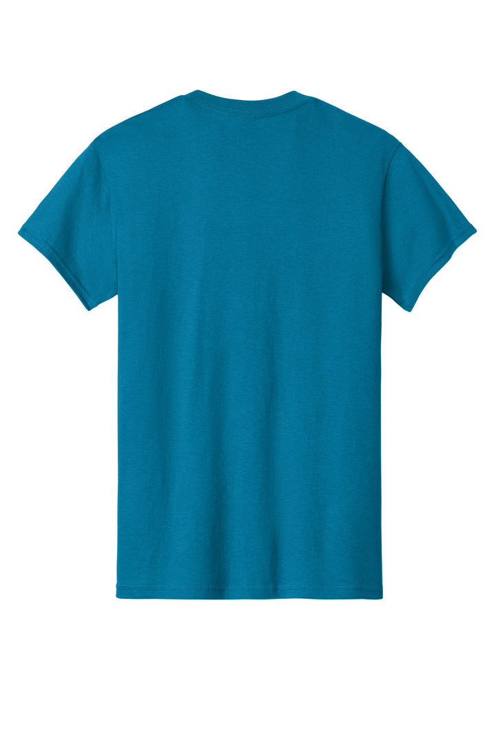 Rear View of Antqu Sapphire Gildan - Heavy Cotton 100% Cotton T-Shirt. 5000