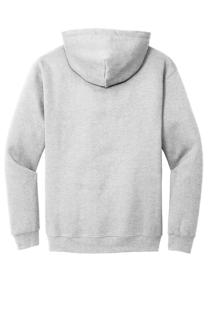 Rear View of Ash Gildan - Heavy Blend Hooded Sweatshirt. 18500